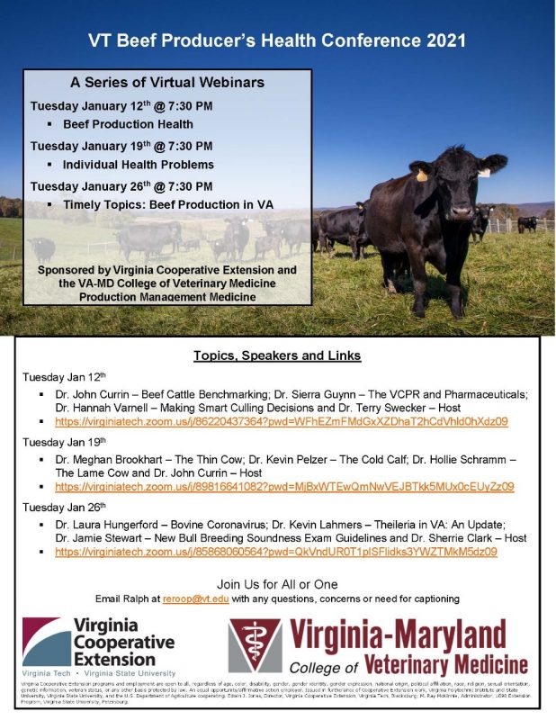 VA Master Cattlemen's Program