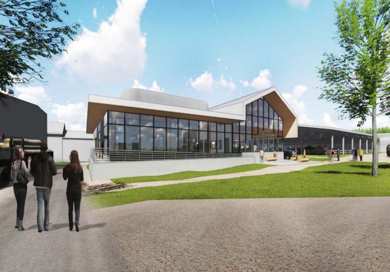 BETR II Artist rendering of new bovine extension, teaching, and research facility.
